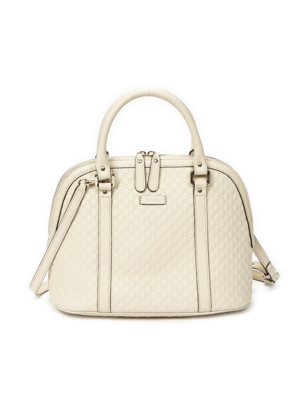 Gucci Medium Joy Tote Bag Ivory Micro Guccissima Leather